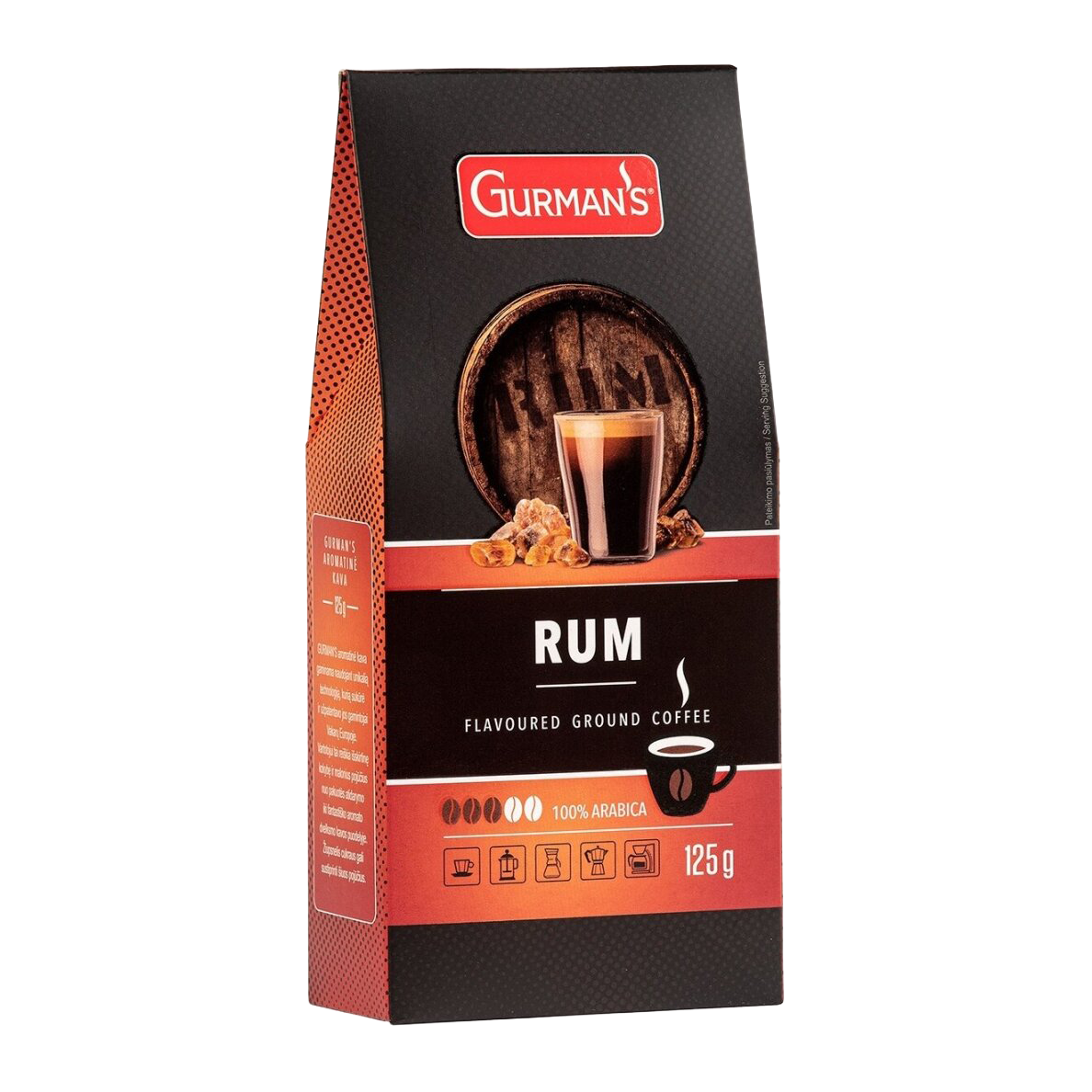 Kawa mielona aromatyzowana o smaku Rum 125 g